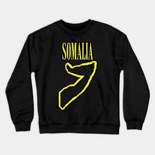 Vibrant Republic of Somalia Africa: Unleash Your 90s Grunge Spirit! Crewneck Sweatshirt